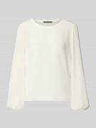 Luisa Cerano Regular Fit Bluse im semitransparenten Design in Offwhite...