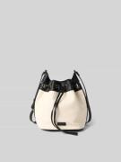 Anine Bing Bucket Bag mit Logo-Patch in Beige, Größe 1