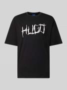 Hugo Blue Regular Fit T-Shirt aus reiner Baumwolle Modell 'NAMERIX' in...