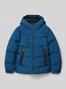 Killtec Steppjacke mit Label-Print in Blau, Größe 176