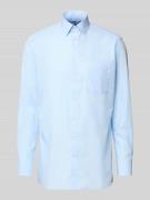 OLYMP Modern Fit Business-Hemd mit Knopfleiste in Bleu, Größe 38