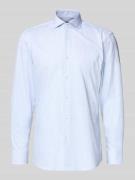 BOSS Slim Fit Businesshemd aus Baumwoll-Mix Modell 'HANK' in Bleu, Grö...