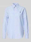 Polo Ralph Lauren Regular Fit Hemdbluse aus Baumwoll-Leinen-Mix in Hel...