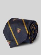 Polo Ralph Lauren Seidenkrawatte mit Label-Detail in Marine, Größe 1