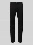 MCNEAL Straight Fit Chino mit Gesäßtaschen in Black, Größe 102