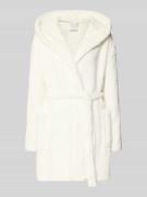 Schiesser Bademantel mit Eingrifftaschen in Offwhite, Größe M