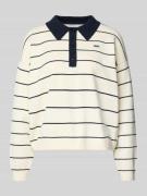 Gestuz Strickpullover mit Polokragen Modell 'taige' in Offwhite, Größe...