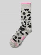 Unio Socken aus Baumwoll-Viskose-Mix mit Kaschmir-Anteil mit geripptem...