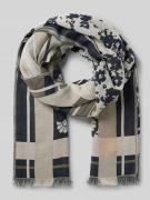 JOOP! Schal mit Fransen Modell 'Anastasia' in Marine, Größe 1