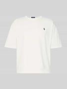 Polo Ralph Lauren Relaxed Fit T-Shirt mit Label-Stitching in Offwhite,...