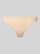 Marie Jo Slip mit Label-Detail in Beige, Größe 36