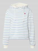 Pieces Loose Fit Hoodie aus Baumwoll-Mix Modell 'CHILLI' in Hellblau, ...