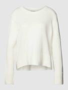 Tom Tailor Strickpullover mit Rundhalsausschnitt in Offwhite, Größe XL
