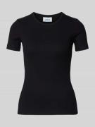 JJXX T-Shirt mit geripptem Rundhalsausschnitt Modell 'FRANKIE' in Blac...