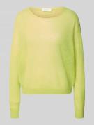 Rich & Royal Regular Fit Pullover aus Alpaka-Mix in Strick-Optik in He...