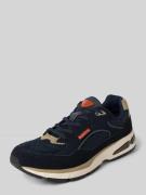 bugatti Sneaker aus Leder-Mix mit Logo-Detail Modell 'Parry' in Marine...