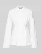 Gestuz Hemdbluse aus Baumwoll-Mix Modell 'Zopy' in Weiss, Größe 34