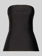 Neo Noir Top aus Satin im Ärmellosen Design Modell 'Taleen' in Black, ...