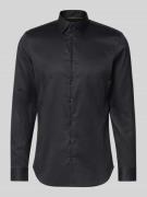 Jake*s Slim Fit Businesshemd in Premiumqualität in Anthrazit, Größe 37...