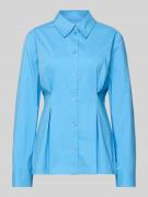 Gestuz Hemdbluse aus Baumwoll-Mix Modell 'Zopy' in Hellblau, Größe 34