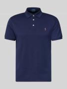 Polo Ralph Lauren Poloshirt mit Label-Stitching in Marine, Größe L