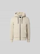 Moose Knuckles Regular Fit Sweatjacke mit Tunnelzug in Offwhite, Größe...