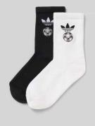 adidas Originals Socken mit Label-Print im 2er-Pack in Weiss, Größe 39...