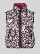 Marc Cain Weste mit Stehkragen in Sand, Größe 34