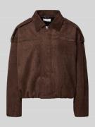 OH APRIL Regular Fit Jacke in Leder-Optik Modell 'Katie' in Mittelbrau...