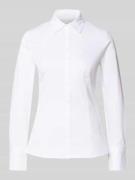 HUGO Hemdbluse mit 3-Knopf-Manschetten Modell 'The Fitted' in Weiss, G...