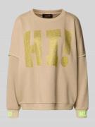 miss goodlife Oversized Sweatshirt mit Label-Detail in Sand, Größe L