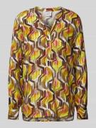 Emily Van den Bergh Regular Fit Bluse mit V-Ausschnitt in GELB, Größe ...