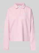 adidas Sportswear Sweatshirt mit Label-Print in Hellrosa, Größe L