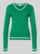 Christian Berg Woman Slim Fit Longsleeve in Strick-Optik in Gruen, Grö...