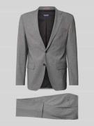 HECHTER PARIS Regular Fit Anzug mit Viskose-Anteil in Anthrazit Melang...