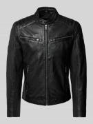 MAURITIUS Jacke in Leder-Optik Modell 'Derry' in Black, Größe L