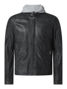 MAURITIUS Lederjacke mit abnehmbarer Kapuze Modell 'Rylo' in Anthrazit...