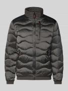 Guess Steppjacke mit Reißverschluss in Anthrazit, Größe L