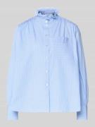 Rich & Royal Regular Fit Bluse aus reiner Baumwolle mit Stehkragen in ...