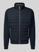 bugatti Steppjacke mit Stehkragen und Reißverschlusstaschen in Marine,...