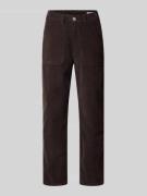 OPUS Cordhose mit Gesäßtaschen Modell 'Lissie' in Schoko, Größe 34