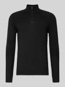 BOSS Green Regular Fit Troyer mit Schurwoll-Anteil Modell 'TOUR SEAMLE...