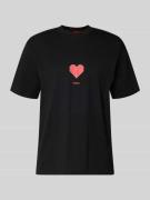 HUGO Regular Fit T-Shirt aus reiner Baumwolle Modell 'DALENTIN' in Bla...