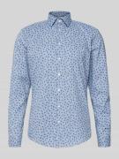 Jake*s Slim Fit Business Hemd mit Kentkragen in Weiss, Größe 37/38