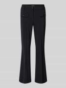 Cambio Flared Fit Stoffhose mit Pattentaschen Modell 'Farah' in Black,...