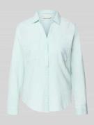 Tom Tailor Regular Fit Hemdbluse aus reiner Baumwolle in Mint, Größe 3...
