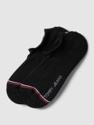 Tommy Hilfiger Füsslinge mit Kontraststreifen im 2er-Pack in Black, Gr...