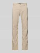 Christian Berg Men Chino mit 5-Pocket-Design in Sand, Größe 31/32