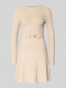 Guess Minikleid aus Viskose-Mix in Strick-Optik Modell 'Hana' in Sand,...