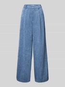 Gestuz Wide Fit Stoffhose in Denim-Optik Modell 'Zvally' in Jeansblau,...